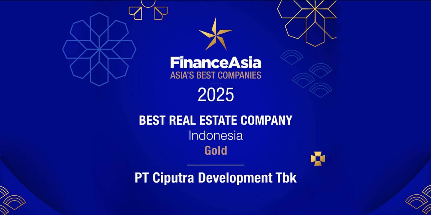 Finance Asia Best Real Estate Company - CitraLand Surabaya