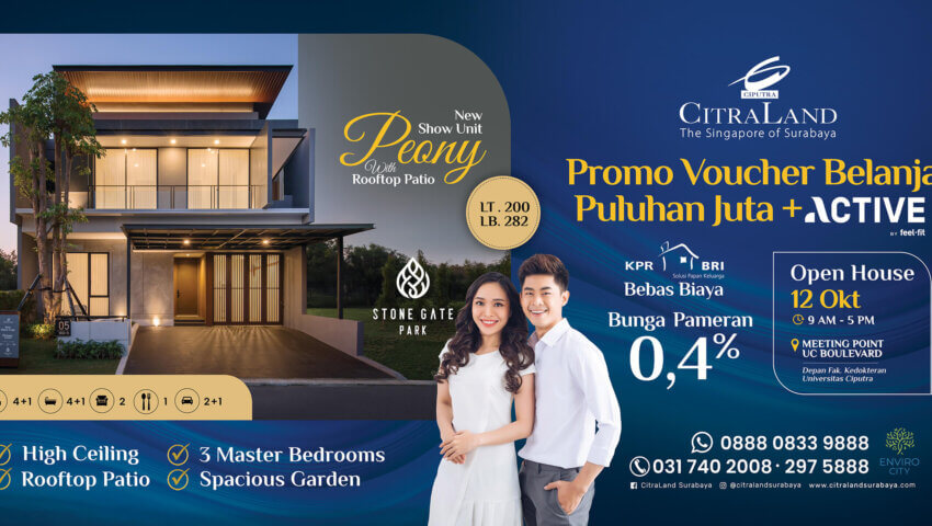 promo rumah di surabaya peony
