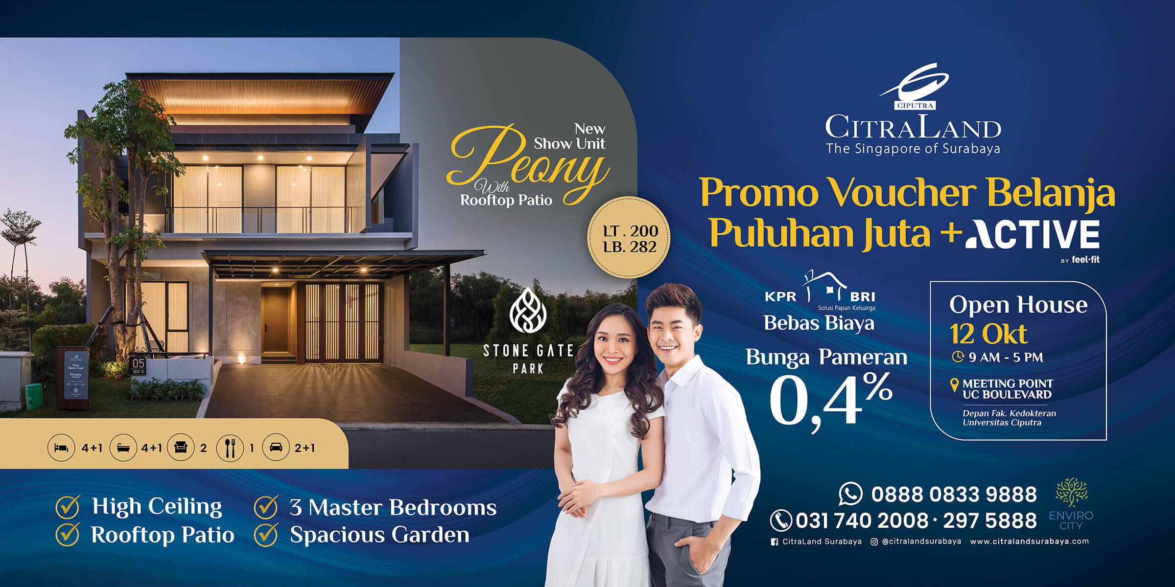 promo rumah di surabaya peony