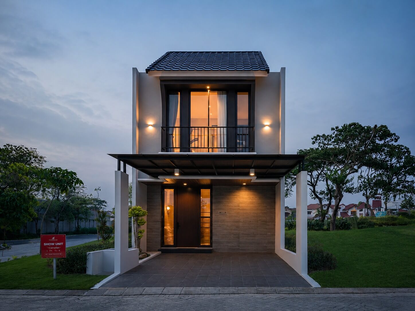 Fasad Rumah Tipe Carnelian