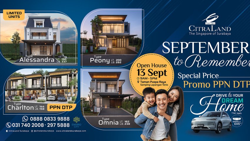 Promo September CitraLand Surabaya